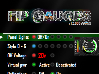 Global Variables Settings Gauge