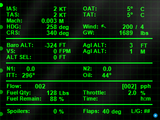 Jet Flight Information Box (6 Gauge Pages - Military)
